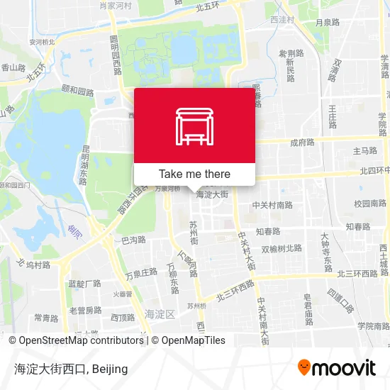 海淀大街西口 map