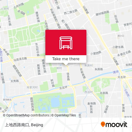 上地西路南口 map