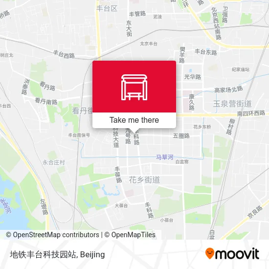 地铁丰台科技园站 map