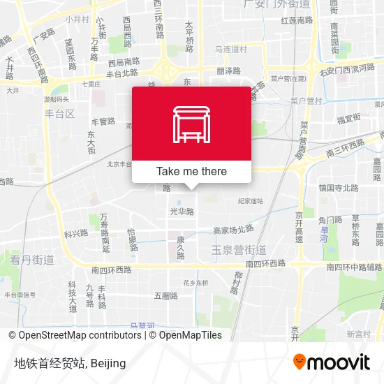 地铁首经贸站 map