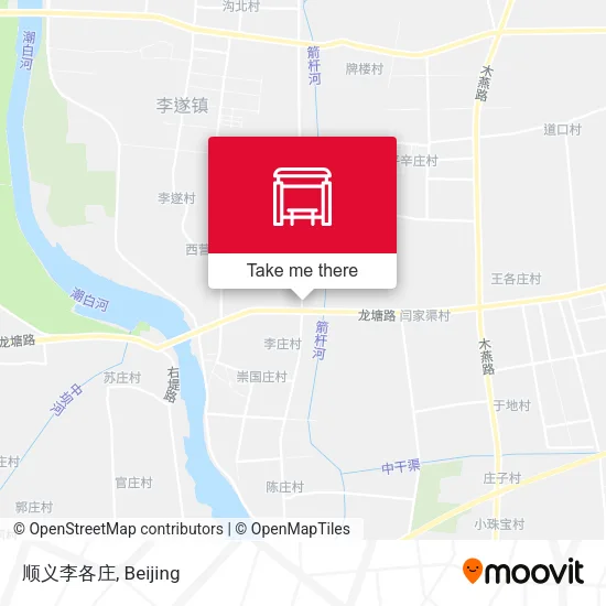顺义李各庄 map