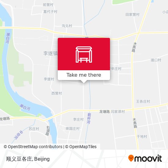 顺义豆各庄 map