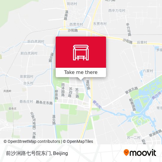 前沙涧路七号院东门 map