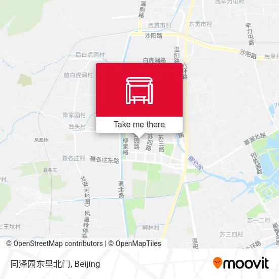 同泽园东里北门 map