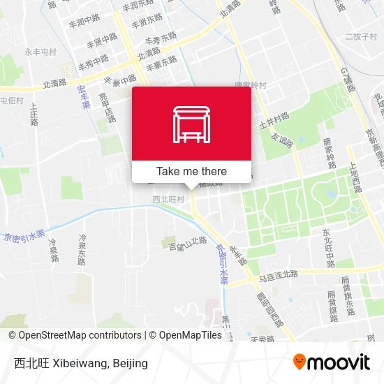 西北旺 Xibeiwang map