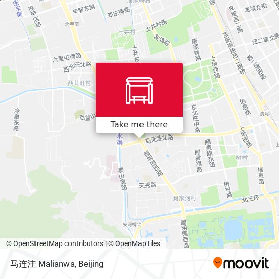 马连洼 Malianwa map