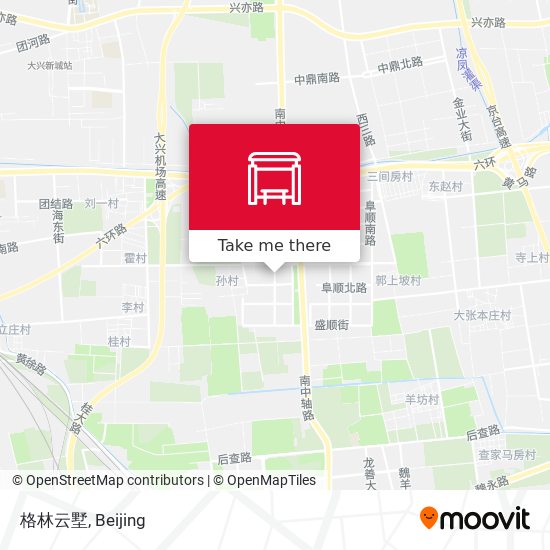 格林云墅 map