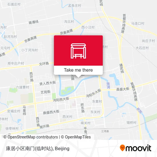 康居小区南门(临时站) map