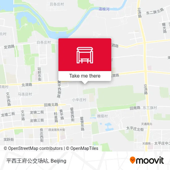 平西王府公交场站 map