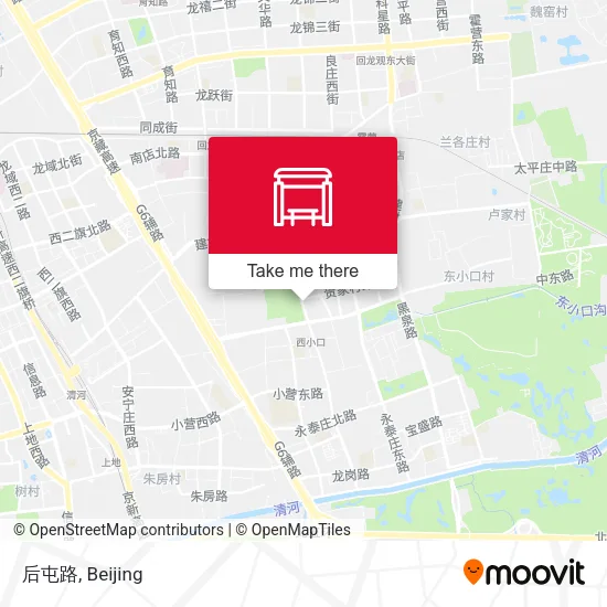 后屯路 map