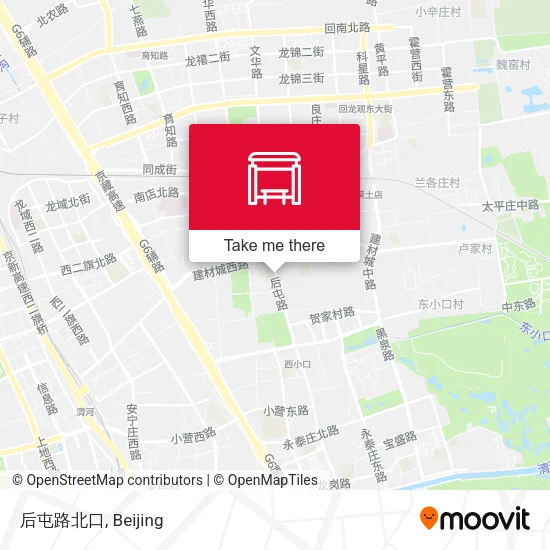后屯路北口 map