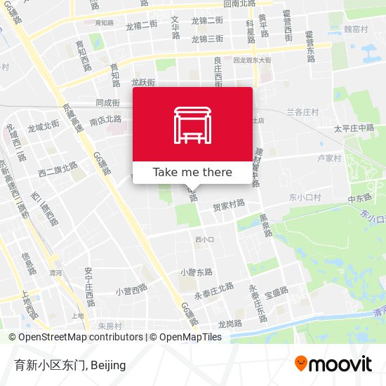 育新小区东门 map
