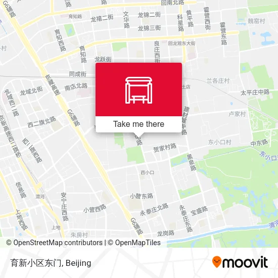 育新小区东门 map