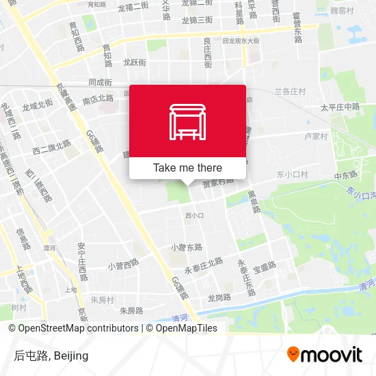 后屯路 map