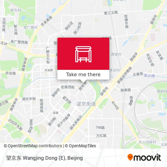 望京东 Wangjing Dong (E) map