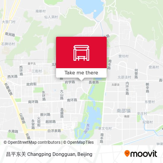 昌平东关 Changping Dongguan map