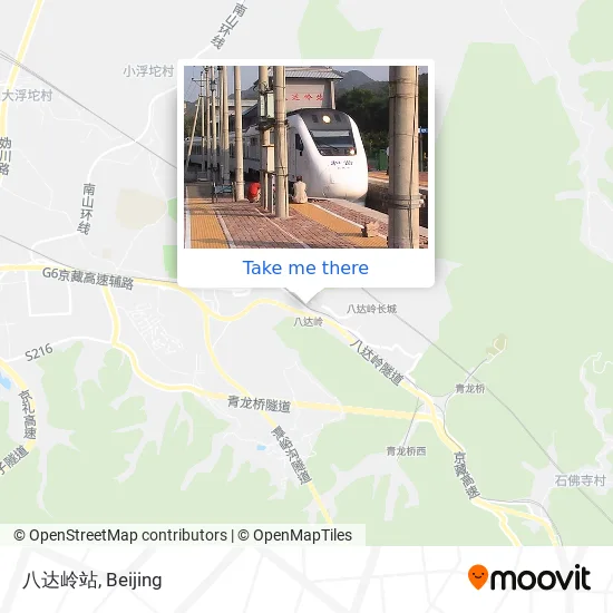 八达岭站 map