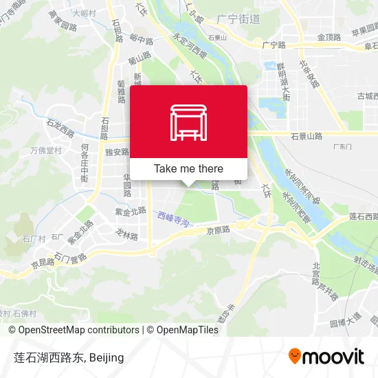 莲石湖西路东 map