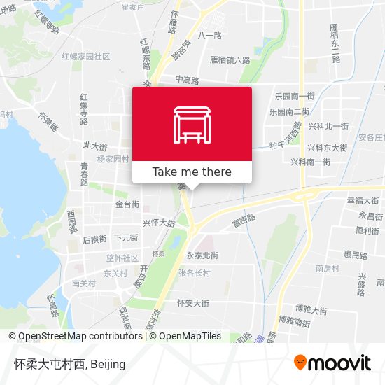 怀柔大屯村西 map