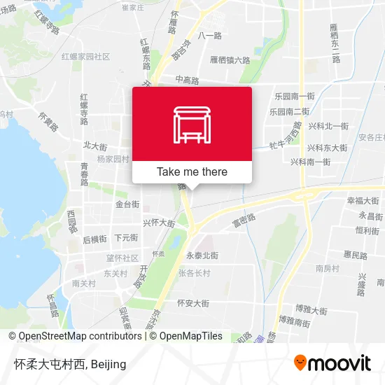 怀柔大屯村西 map