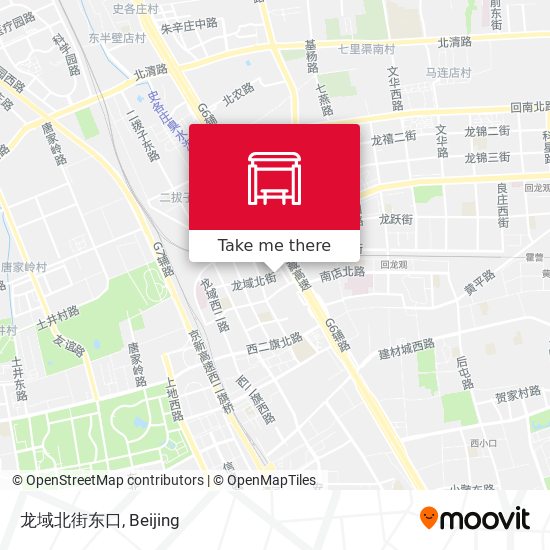 龙域北街东口 map