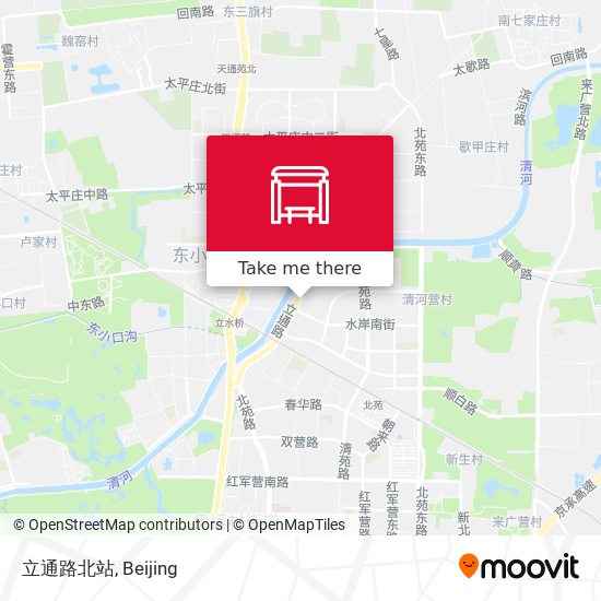 立通路北站 map