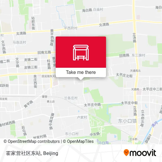 霍家营社区东站 map