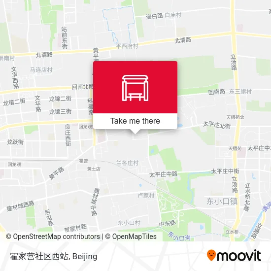 霍家营社区西站 map