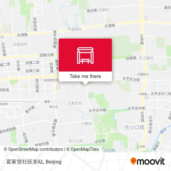 霍家营社区东站 map