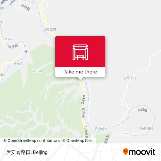 后安岭路口 map