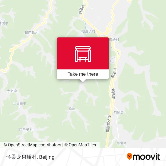 怀柔龙泉峪村 map