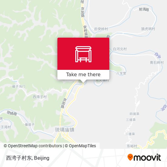 西湾子村东 map