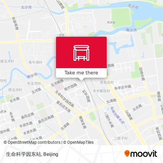 生命科学园东站 map