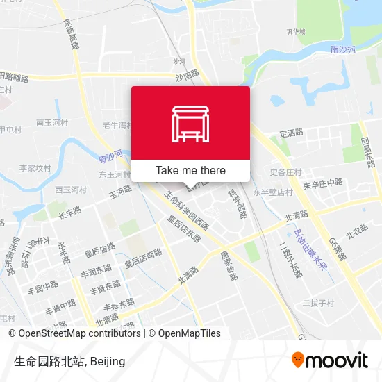 生命园路北站 map
