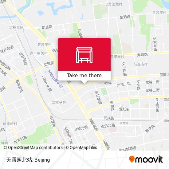 天露园北站 map
