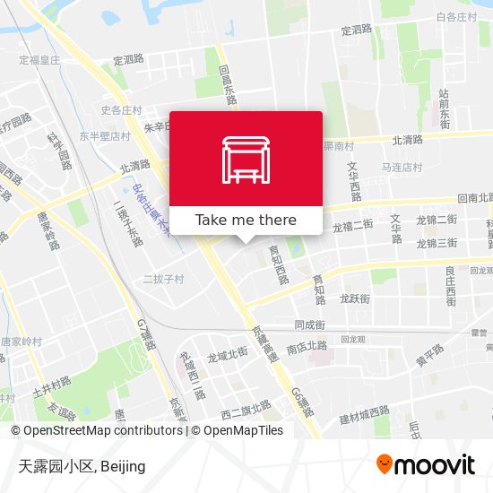 天露园小区 map