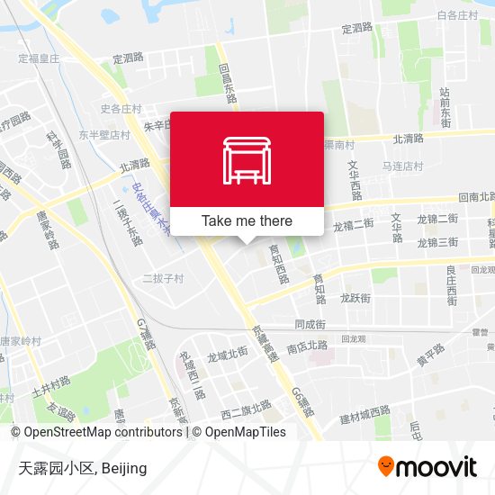 天露园小区 map