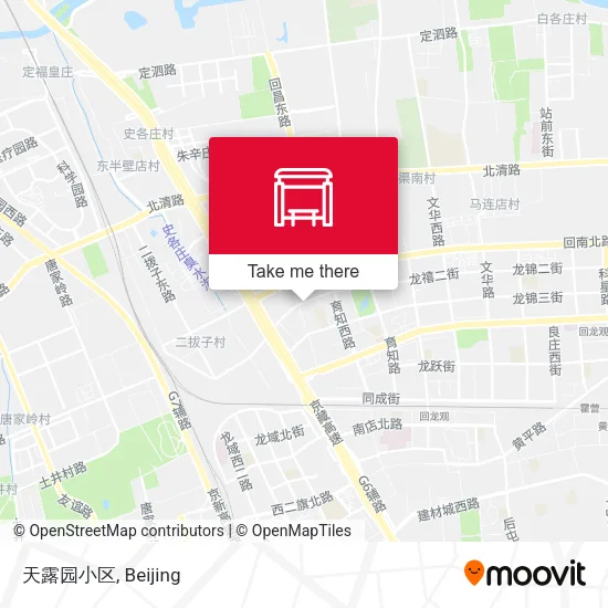 天露园小区 map
