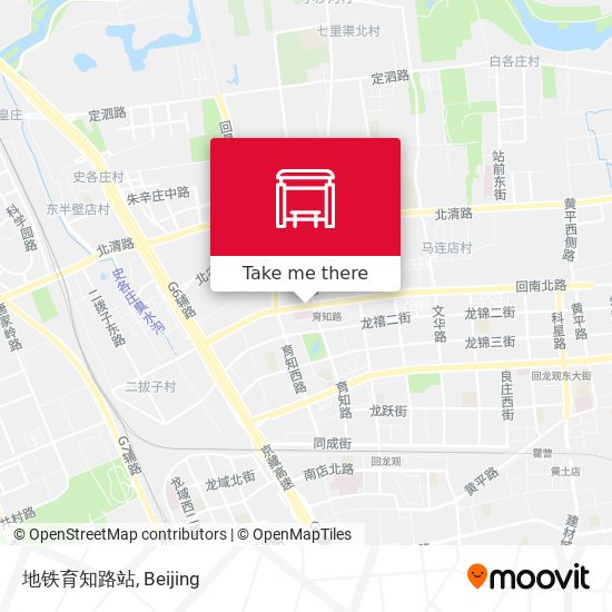 地铁育知路站 map