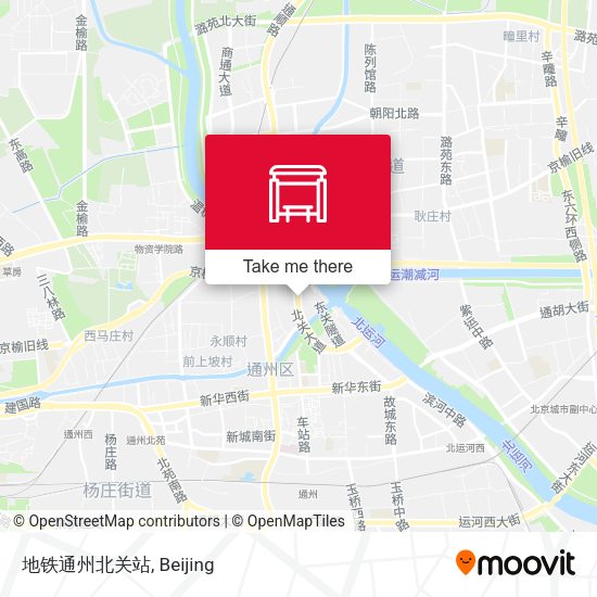 地铁通州北关站 map