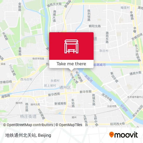 地铁通州北关站 map