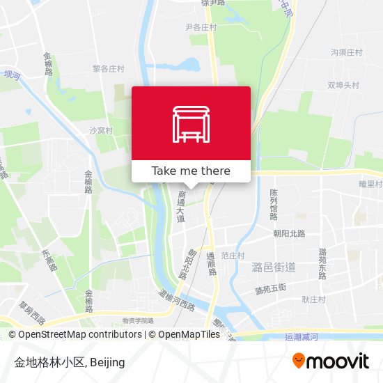 金地格林小区 map