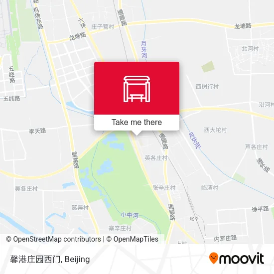 馨港庄园西门 map