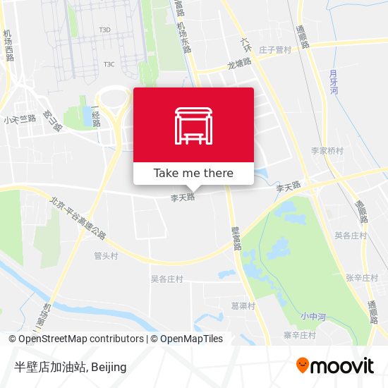 半壁店加油站 map