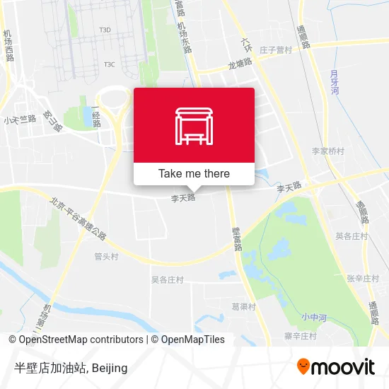 半壁店加油站 map