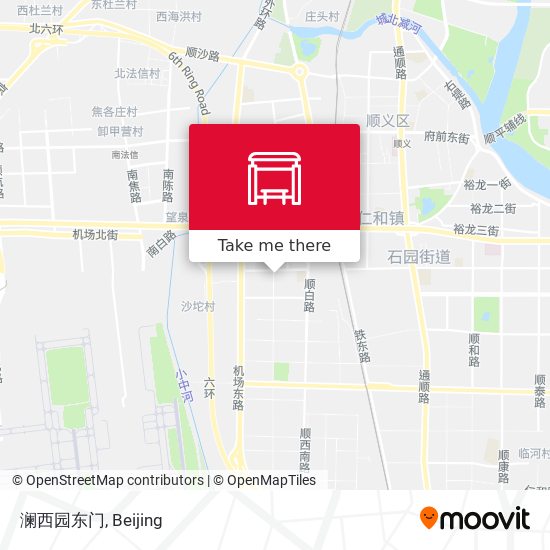 澜西园东门 map