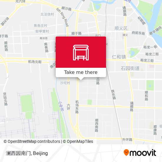 澜西园南门 map