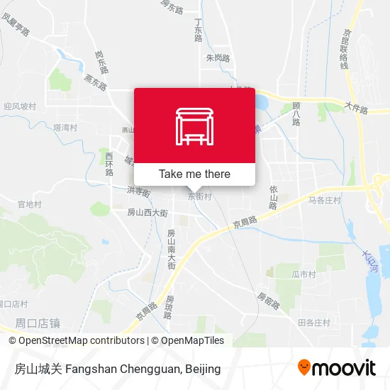 房山城关 Fangshan Chengguan map