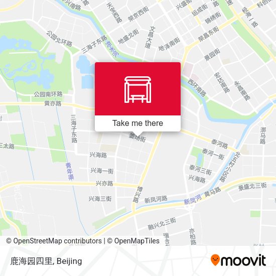 鹿海园四里 map