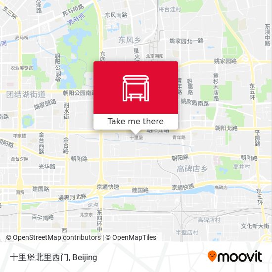 十里堡北里西门 map